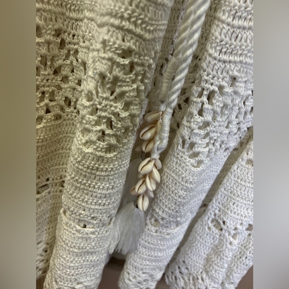 Zimmermann Cassia Open Weave Crochet Midi Dress Size 8 NWT Ivory - Picture 7 of 10